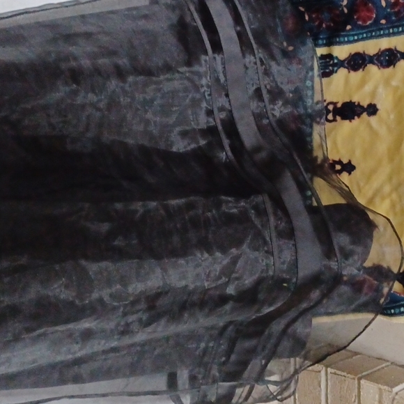 NWT David's Bridal Halter Satin Tea-length Black Bridesmaid/Mob Dress - Picture 3 of 6